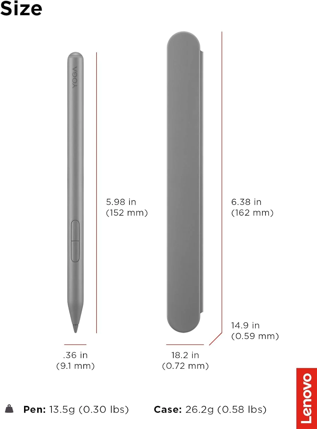 Caneta Digital Lenovo Yoga Pen 2 com Estojo de Proteção Cinza Luna - Imagem 5