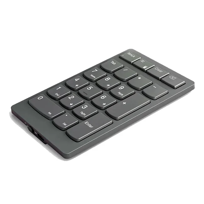 Teclado Numérico Sem Fios Lenovo Go Wireless Numeric Keypad 21 Teclas Bluetooth/USB/RF 2.4 GHz Cinzento - Imagem 5