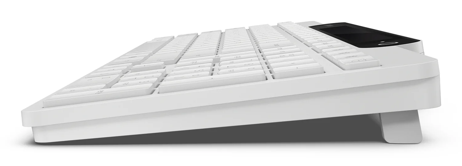 Teclado Bluetooth Lenovo 800 auto-carregável energia solar tamanho completo layout PT - Branco - Imagem 3