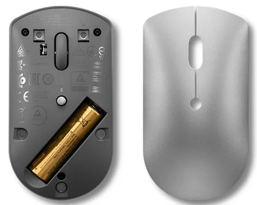 Rato Lenovo 600 Bluetooth Silent Ótico 2400 DPI Ambidestro Cinzento - Imagem 5