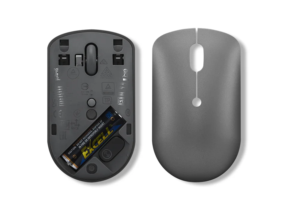 Rato Sem Fios Lenovo 540 USB-C Compacto Ambidestro 2400 DPI Cinzento Storm Grey - Imagem 5