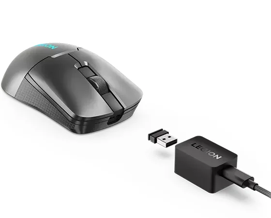 Rato Gaming Lenovo Legion M600s Qi Wireless Bluetooth 19000 DPI Cinzento - Imagem 3