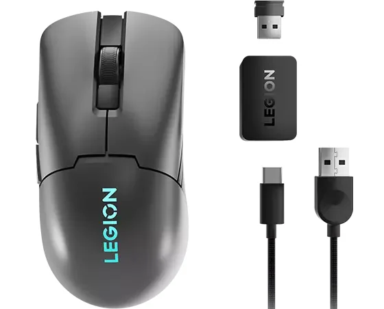 Rato Gaming Lenovo Legion M600s Qi Wireless Bluetooth 19000 DPI Cinzento - Imagem 2