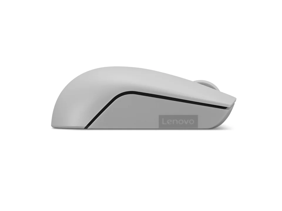 Rato sem fios compacto Lenovo 300 Wireless 1000 DPI ambidestro (Arctic Grey) - Imagem 3
