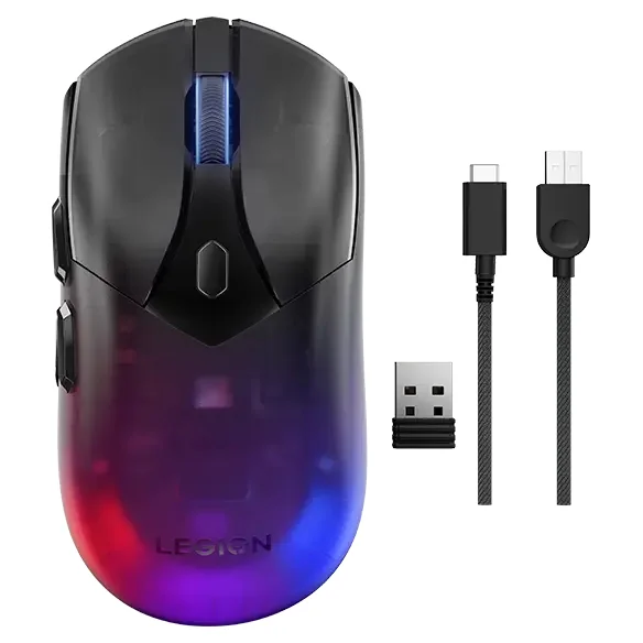Rato Gaming Sem Fios Lenovo Legion M410 16000 DPI Ótico RGB Ambidestro Preto