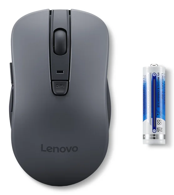 Rato Sem Fios Bluetooth Lenovo WL310 Silent 1200 DPI Ambidestro Cinzento - Imagem 6
