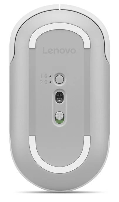 Rato Sem Fios Lenovo 350 Bluetooth 5.3 Ótico 2400 DPI 6 Botões Silencioso Ambidextro Cinzento - Imagem 5