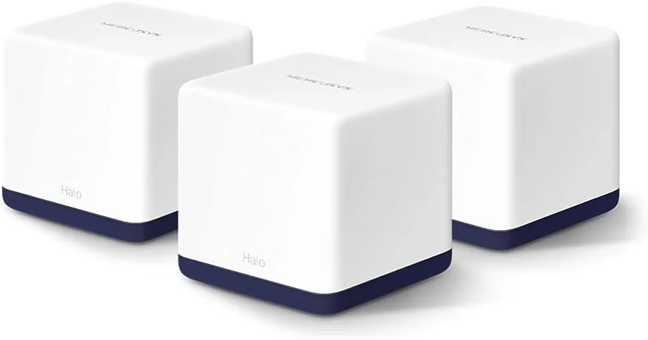 Sistema Mesh Wi-Fi AC1900 para Casa Inteira Mercusys Halo H50G — Pack 3 Unidades
