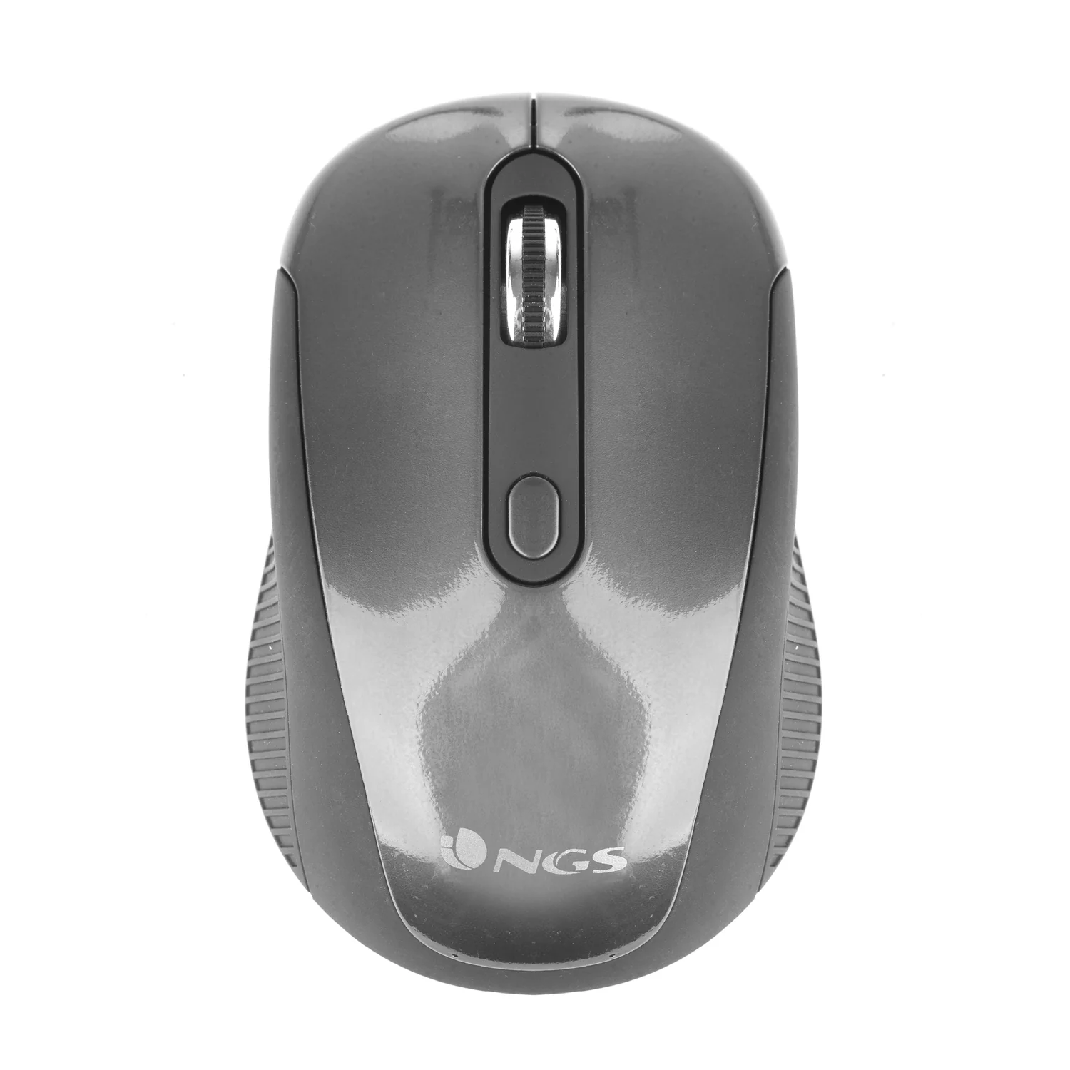 Rato Sem Fios NGS Ótico 1600 DPI 3 Botões Ambidestro Preto e Grafite