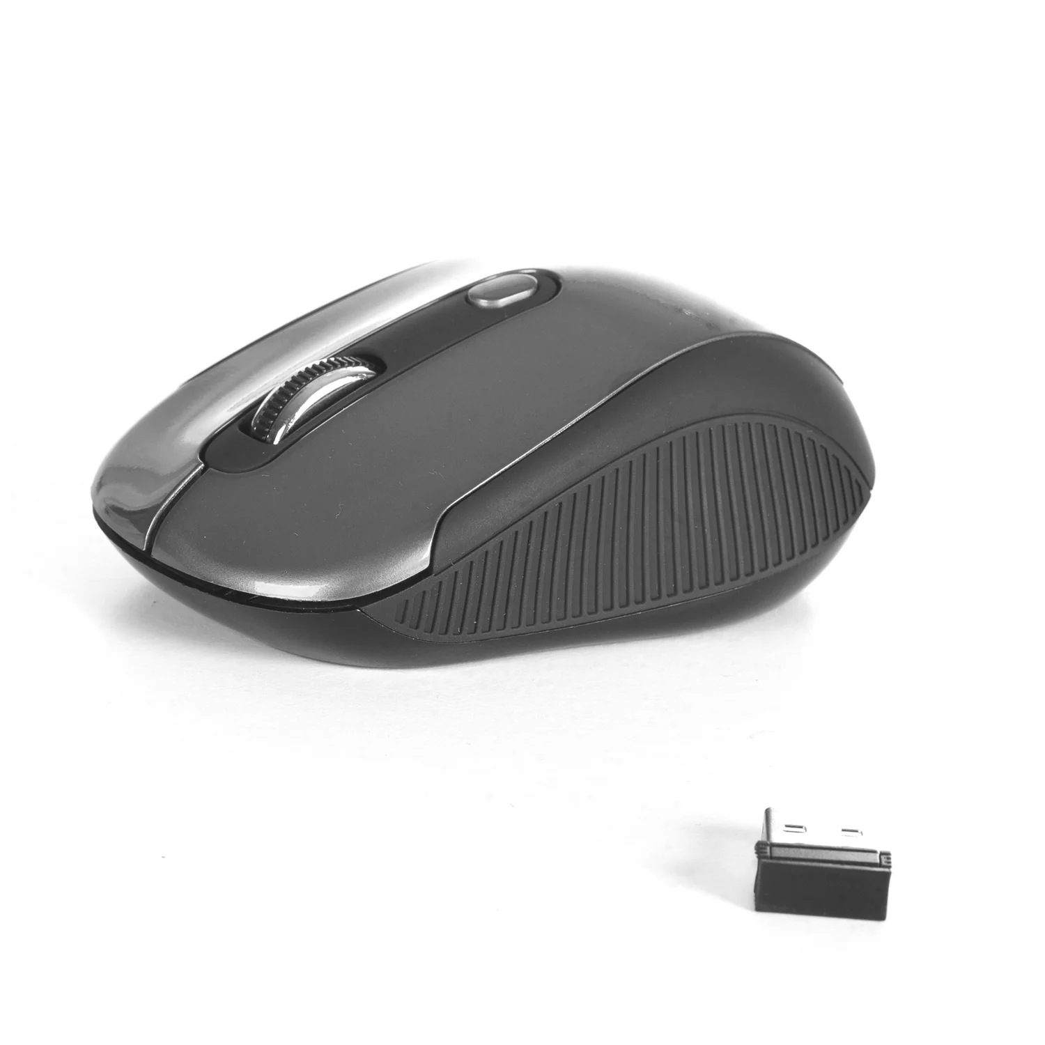 Rato Sem Fios NGS Ótico 1600 DPI 3 Botões Ambidestro Preto e Grafite - Imagem 2