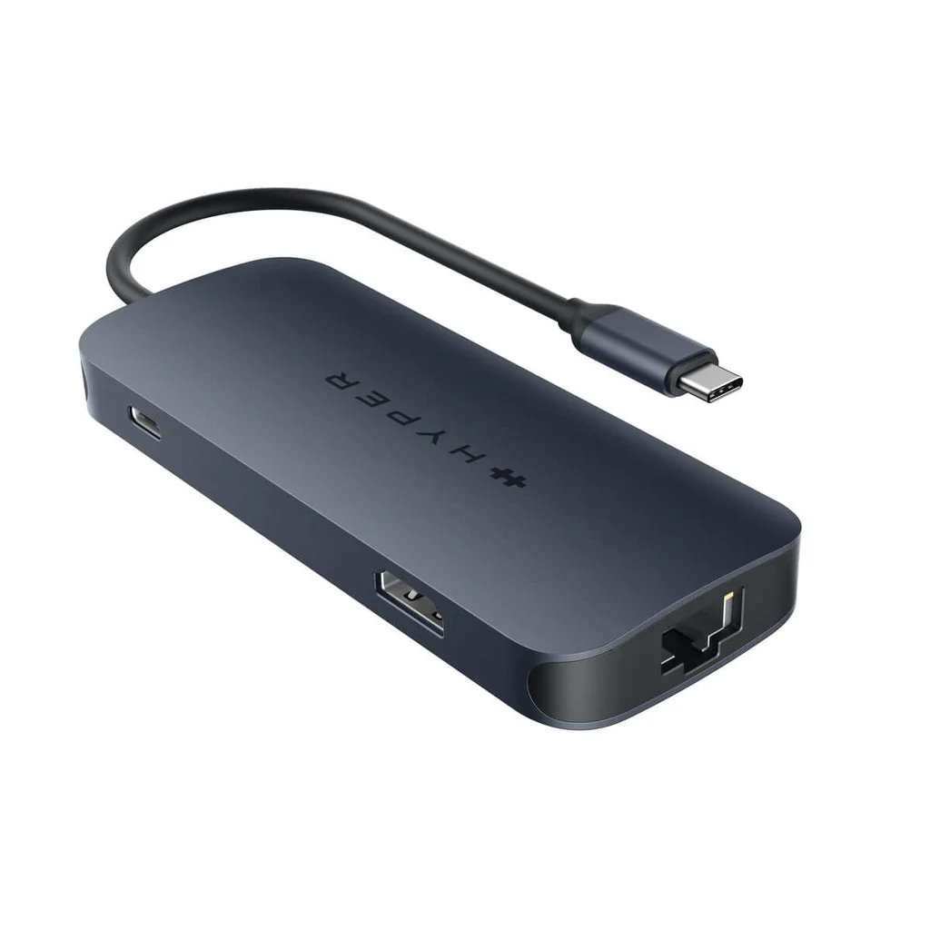 Hub USB-C Targus HyperDrive EcoSmart Gen.2 8-em-1 HDMI 4K Ethernet Gigabit SD 140W PD3.1 Universal - Imagem 3