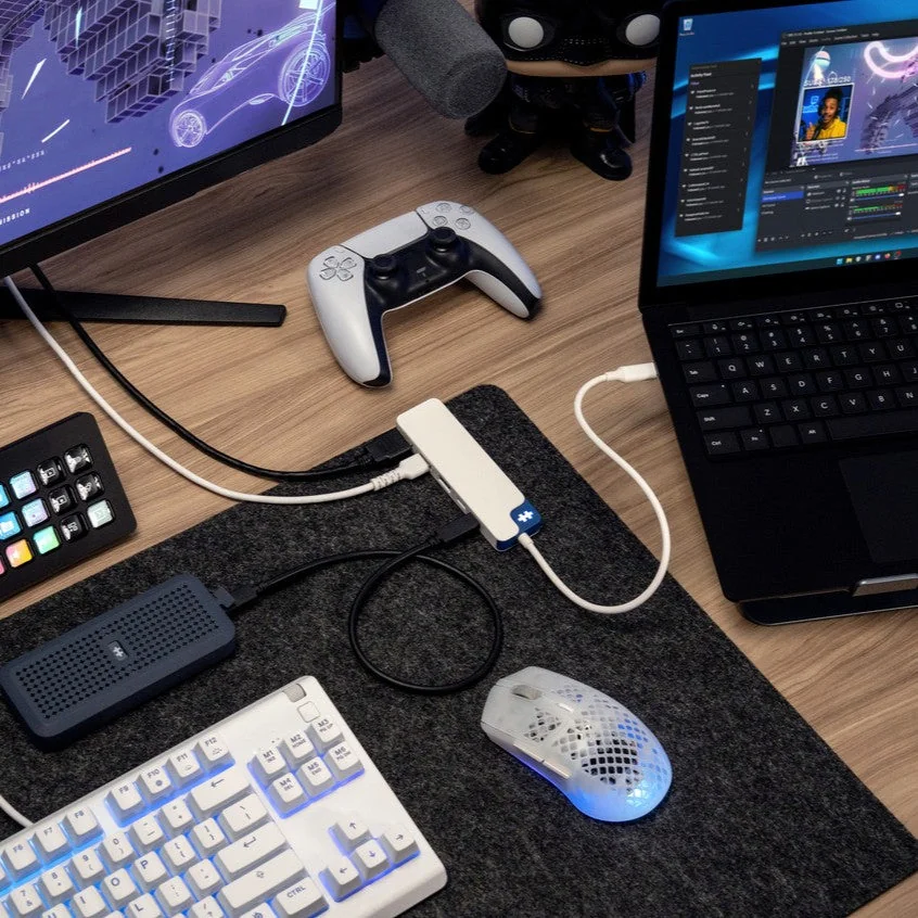 Hub USB-C Targus HyperDrive Flex 5-em-1 HDMI 4K 30Hz 3x USB-A USB-C 100W PD Portátil 100g - Imagem 2