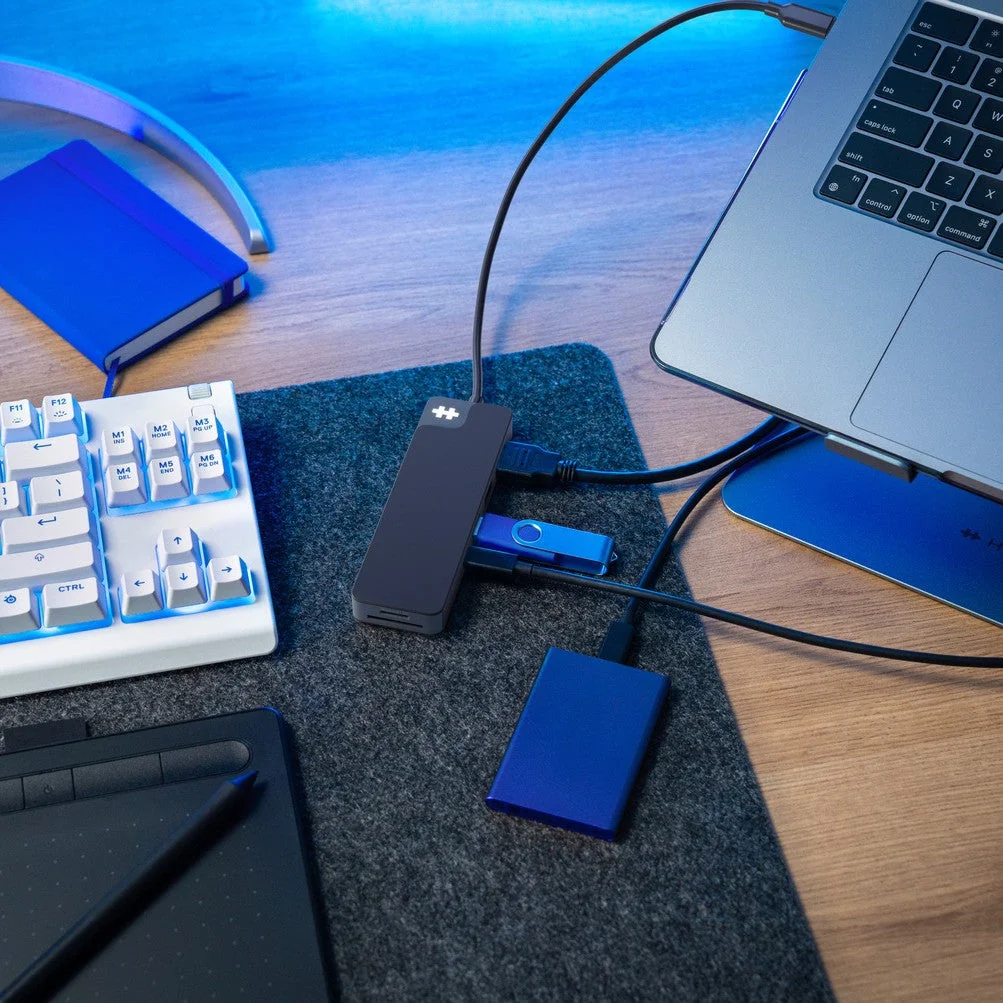Hub USB Hyper HyperDrive Flex 8 Portas USB-C HDMI 4K 100W Power Delivery MicroSD Preto - Imagem 2