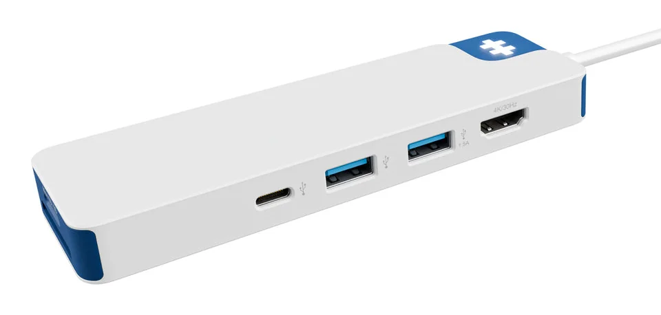 Dock USB-C 8 Portas Targus HyperDrive Flex HD4102BUGL Azul - Imagem 3