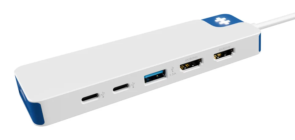 Hub USB-C Targus HyperDrive Flex 9 Portas Dual 4K HDMI Azul - Imagem 3