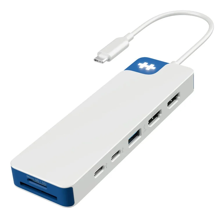Hub USB-C Targus HyperDrive Flex 9 Portas Dual 4K HDMI Azul