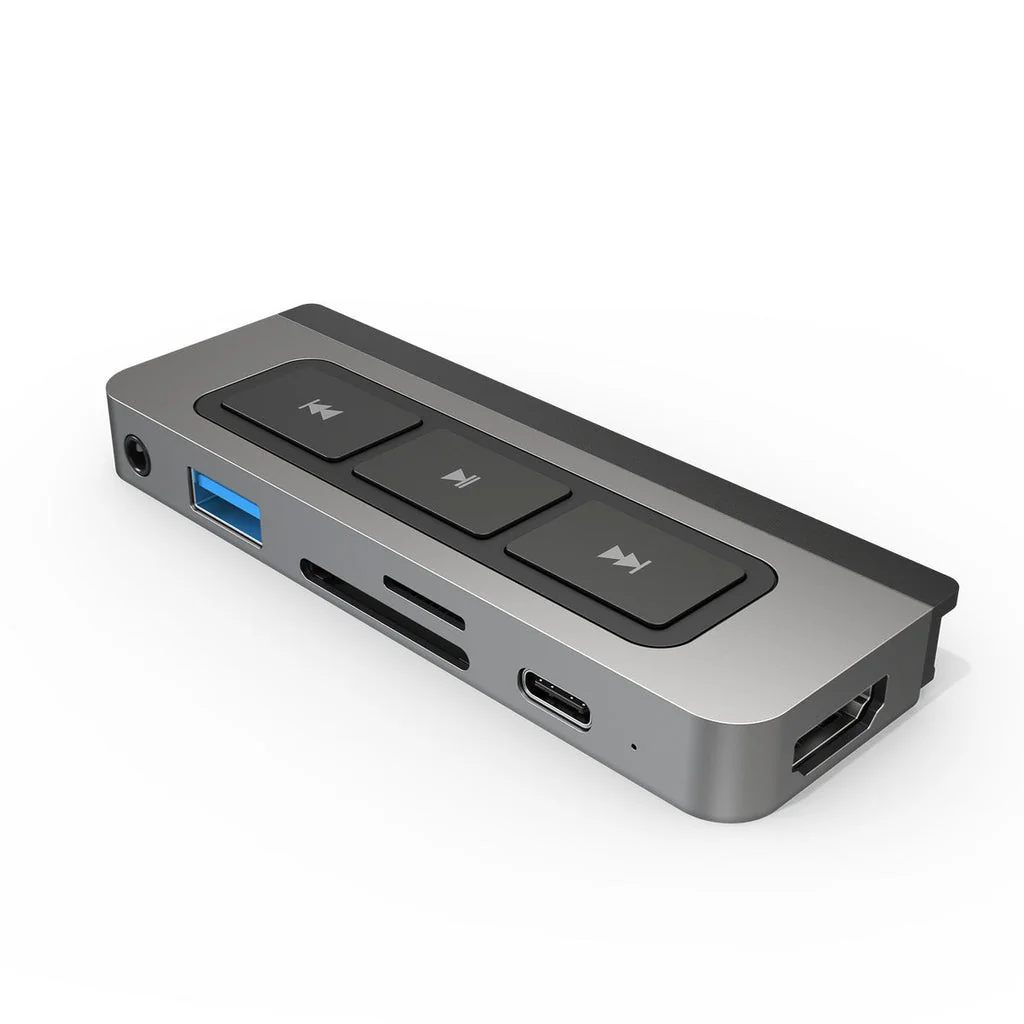 Hub USB-C Targus HyperDrive Media 6-em-1 para iPad Pro/Air Prateado - Imagem 1