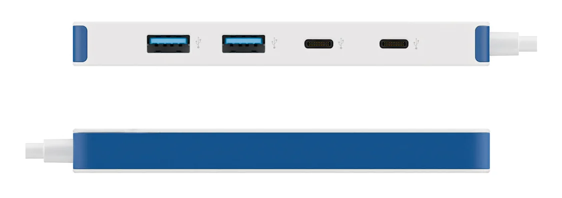Hub USB-C Targus HyperDrive Flex 4 Portas Azul - Imagem 6