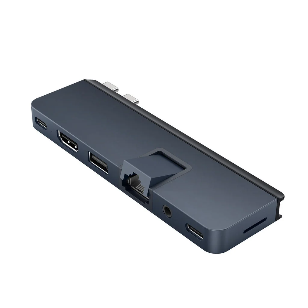 Hub USB-C Targus HyperDrive 7-em-2 Thunderbolt Compatível HDMI 4K Ethernet SD 100W PD para MacBook - Imagem 1