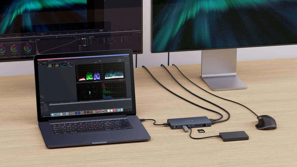 Docking Targus HyperDrive Next 10-em-1 USB-C 10Gbps Dual HDMI 4K 60Hz Ethernet Gigabit 100W PD Wake-on-LAN - Imagem 6