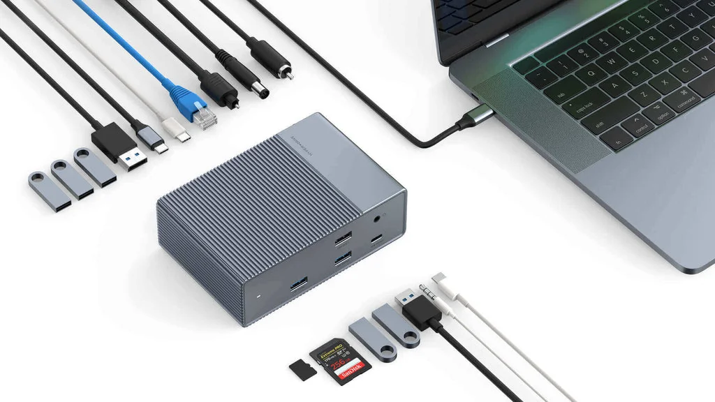 Docking Targus HyperDrive Universal Gen.2 Thunderbolt 3 13 Portas 4K 40Gbps DisplayPort 1.4 USB-C - Imagem 2