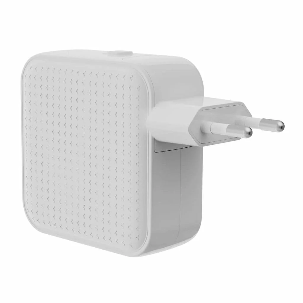 Carregador GaN HyperJuice 70W USB-C Targus 3 portas branco viagem - Imagem 1