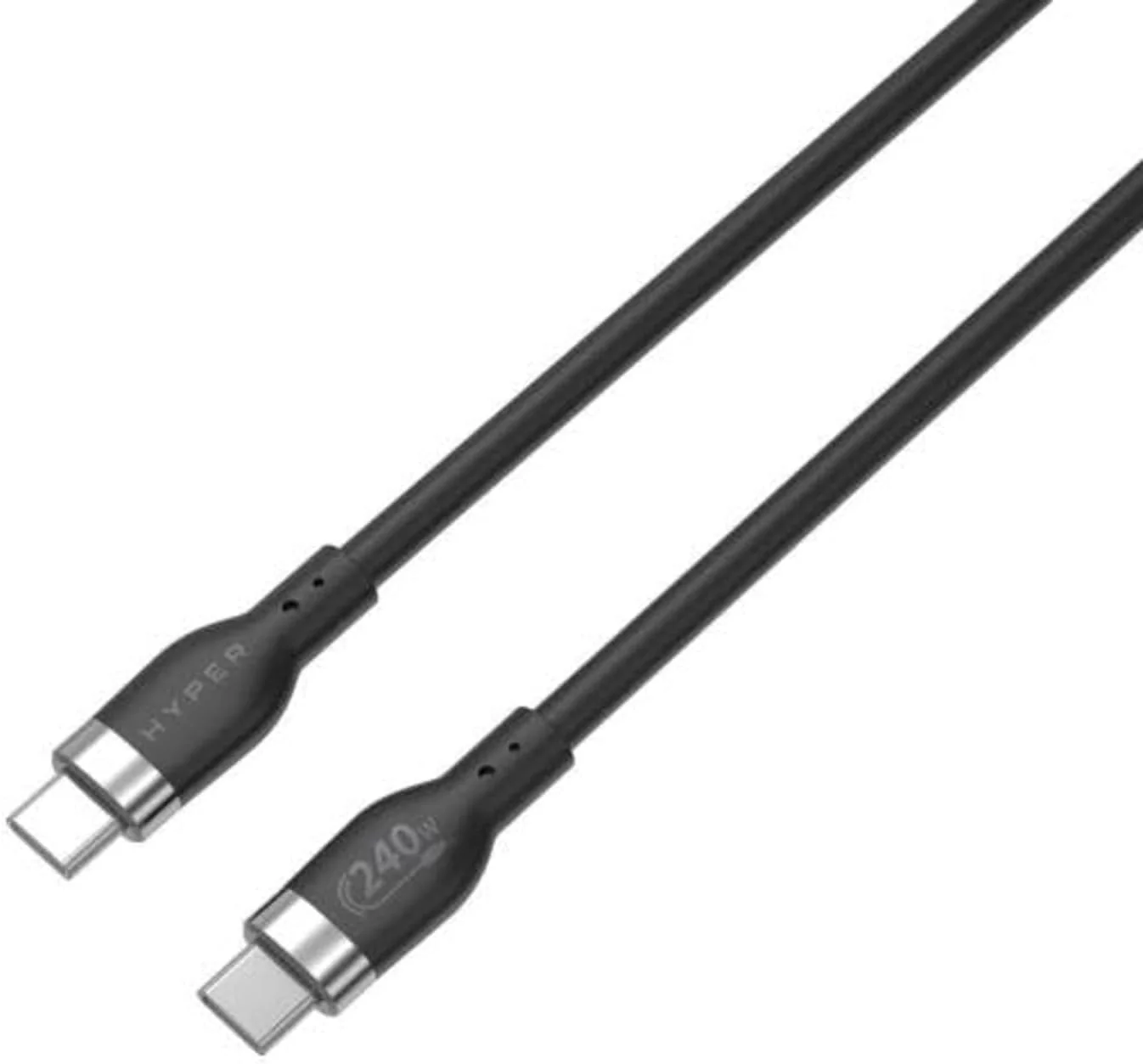 Cabo de carregamento USB-C silicone 240W 1m Targus preto - Imagem 3