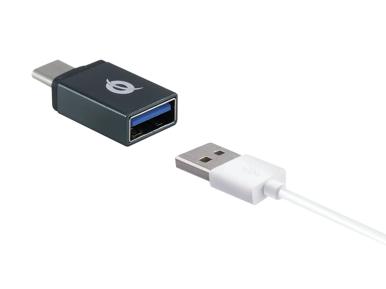 Hub USB 3.0 4 Portas Conceptronic HUBBIES04B com Adaptador USB-C para USB-A 5 Gbps Preto - Imagem 6