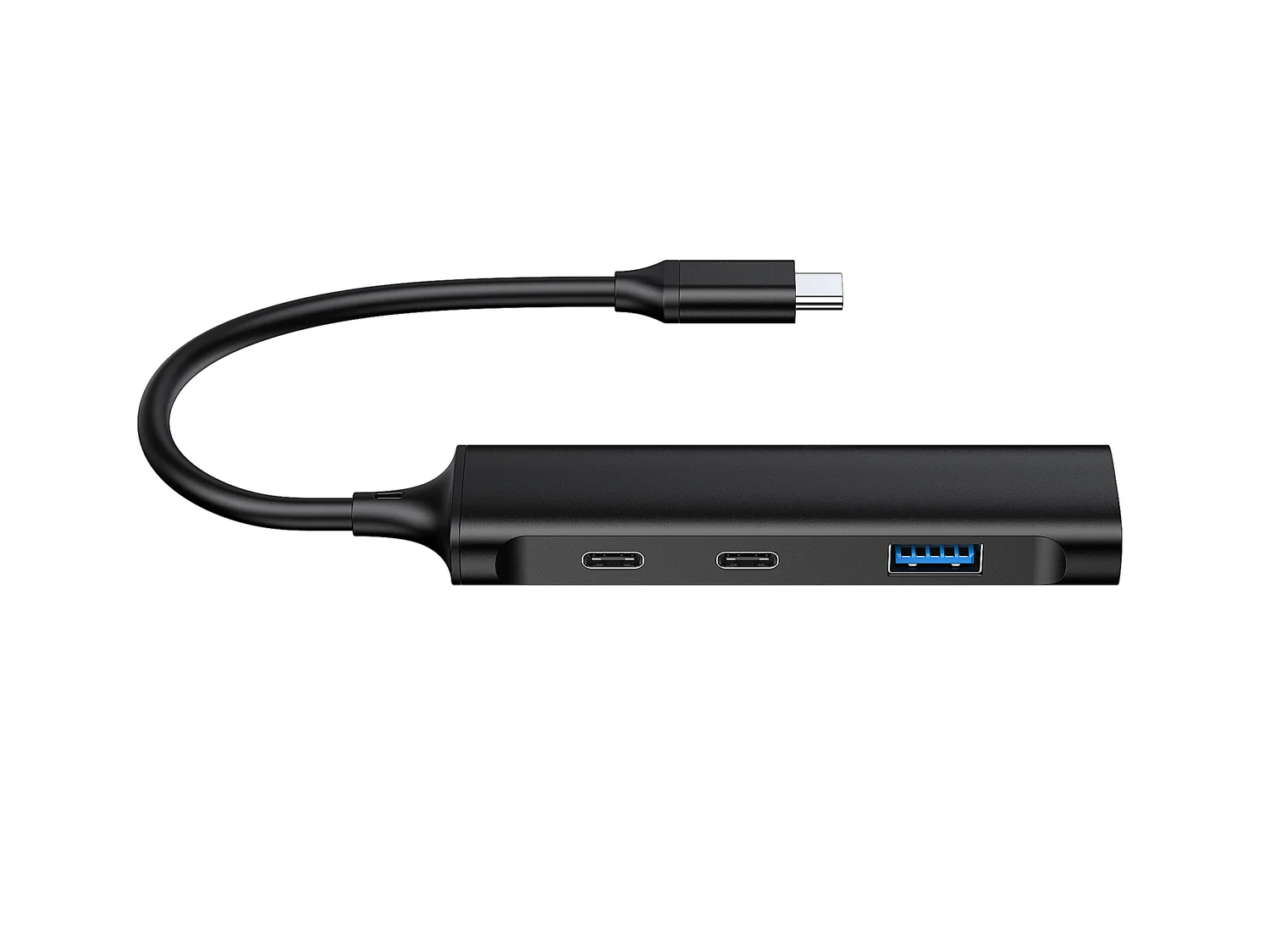 Hub USB-C 4 Portas Conceptronic HUBBIES12B 2x USB-C + 2x USB-A 5 Gbps Alumínio Preto - Imagem 4
