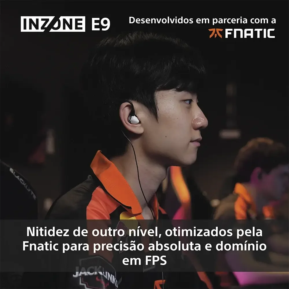 Auriculares gaming Sony INZONE E9 IER-G900 in-ear com fios preto - Imagem 3