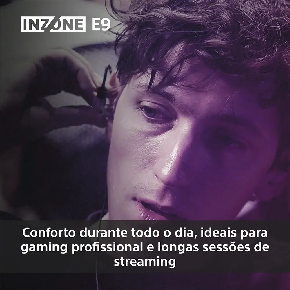 Auriculares gaming Sony INZONE E9 IER-G900 in-ear com fios preto - Imagem 4