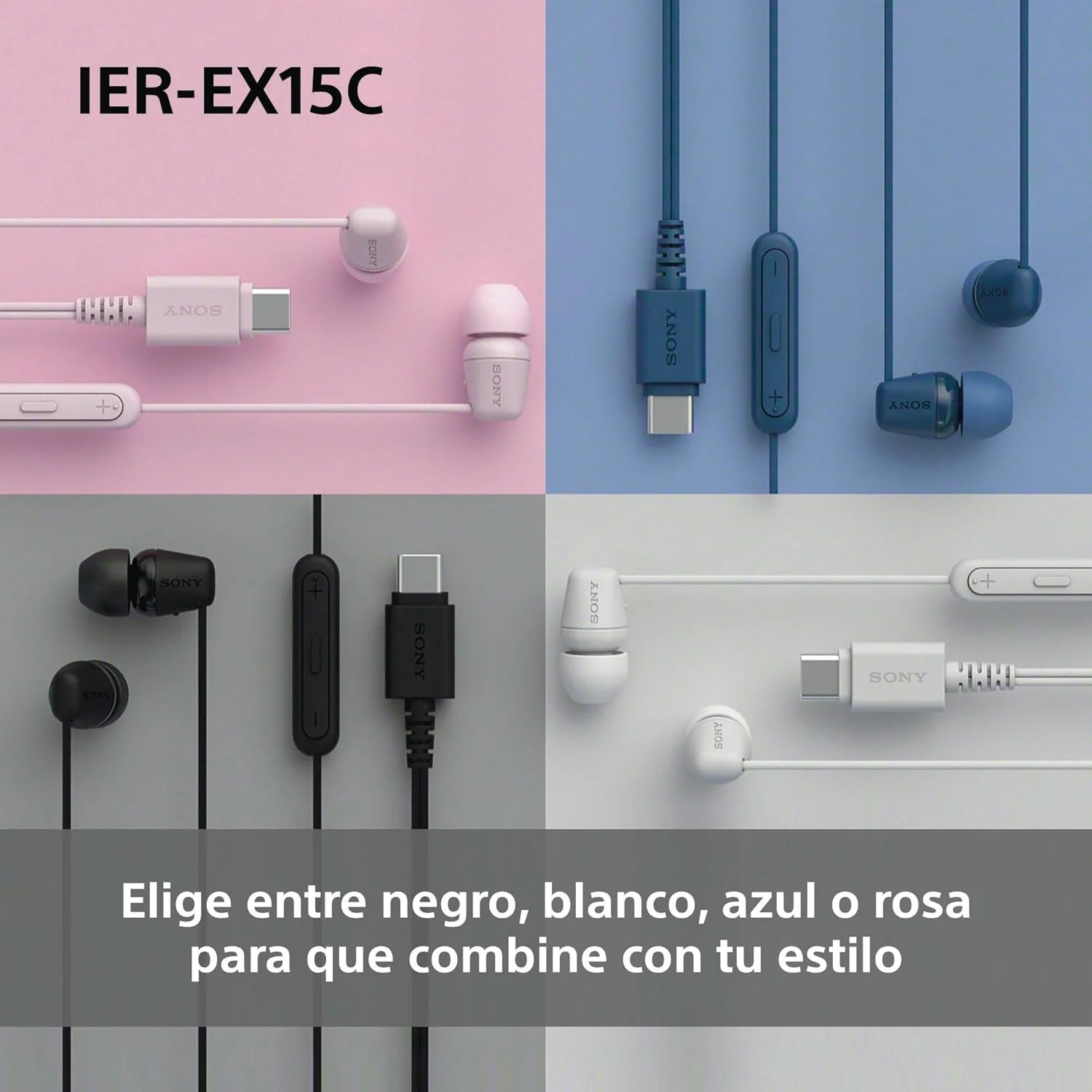 Auriculares com Fio Sony IER-EX15C Ligação USB-C - Rosa - Imagem 7