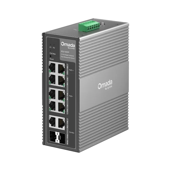 Switch de Rede TP-Link Omada IES210GPP Gigabit Gerido Industrial PoE++ - Imagem 3