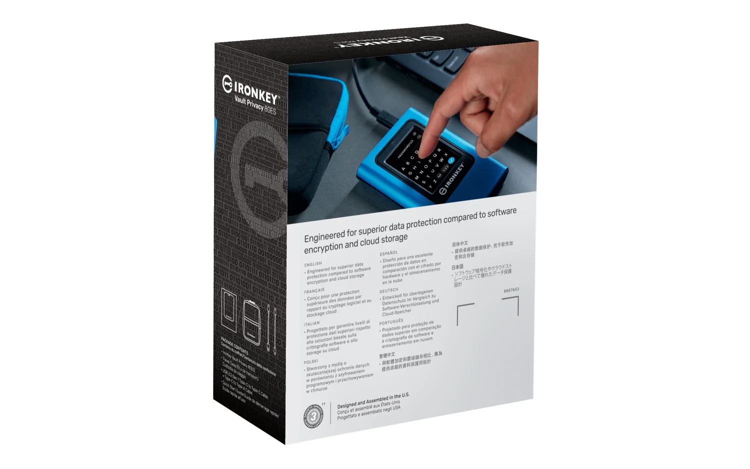 SSD externo encriptado Kingston IronKey Vault Privacy 80 3.84TB USB-C XTS-AES 256-bit - Imagem 6