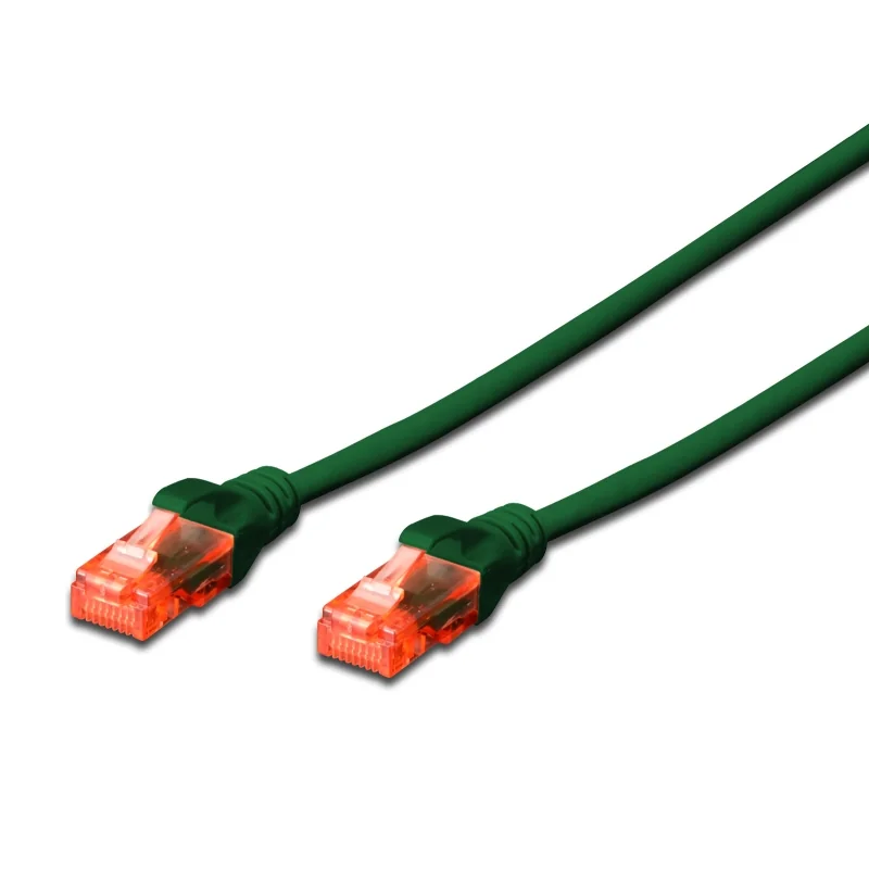 Cabo de rede Ethernet Cat6 U/UTP 5m verde Ewent IM1027 RJ45