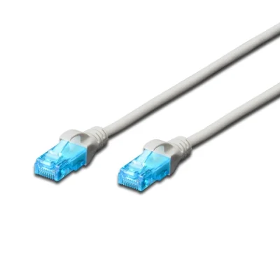 Cabo de Rede Cat5e U/UTP 0.5m Cinzento Ewent IM1138 RJ45 Ethernet