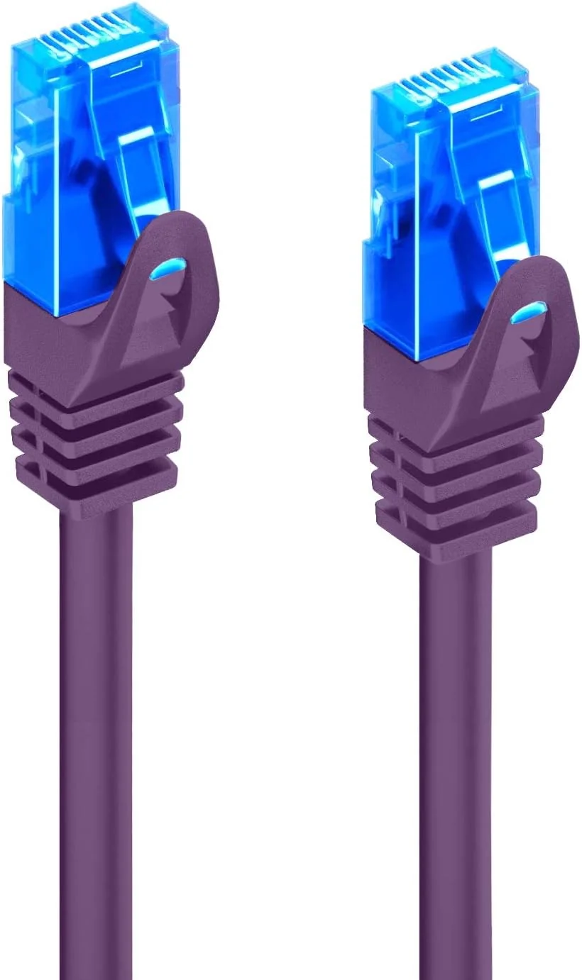 Cabo de Rede Ewent Cat5e U/UTP 0.5m RJ-45 Roxo - Imagem 1