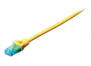 Cabo de Rede EWENT Cat5e U/UTP 2m Amarelo RJ-45 Macho/Macho - Imagem 1