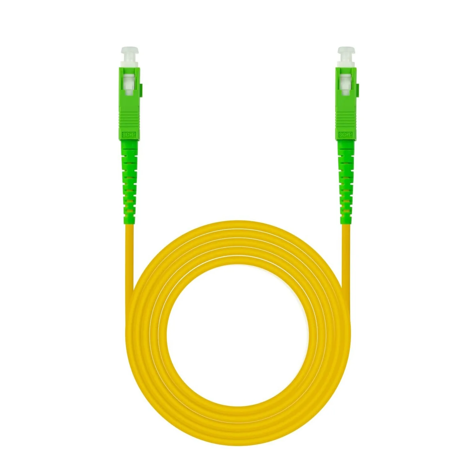 Cabo de fibra ótica FTTH SC/APC-SC/APC monomodo OS2 simplex LSZH 15m Ewent - Imagem 1