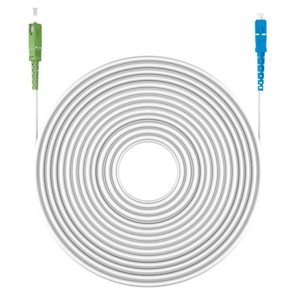 Cabo de Fibra Óptica FTTH SC/APC para SC/UPC Monomodo G.657A2 Simplex LSZH 3m Ewent - Imagem 1