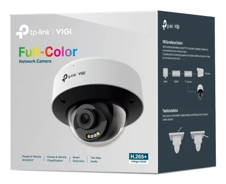 Câmara IP Dome TP-Link VIGI InSight S245 4MP Full-Color 4mm Exterior IP67 80m - Imagem 4