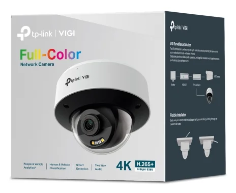 Câmara de vigilância IP dome exterior 8MP 4K Full-Color 4mm TP-Link VIGI InSight S285 IP67 - Imagem 4