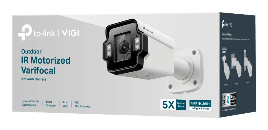 Câmara IP Bullet Exterior TP-Link VIGI InSight S345ZI 4MP Varifocal Motorizada 5x Zoom WDR 120dB IP67 Branco - Imagem 4