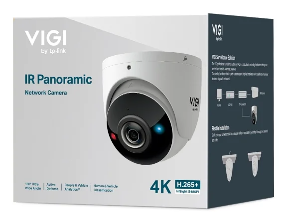 Câmara IP Turret TP-Link VIGI InSight S485PI 8MP Full-Color Ultra Wide Exterior IP67 - Imagem 4