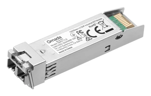 Transceiver SFP TP-Link Omada 1000BASE-LX Monomodo LC 20km Industrial 1.25Gbps Cinzento