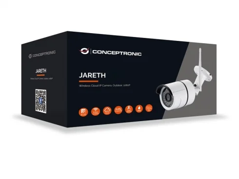 Câmara de videovigilância IP Conceptronic Jareth Wi-Fi exterior Full HD 1080P bullet branca - Imagem 5