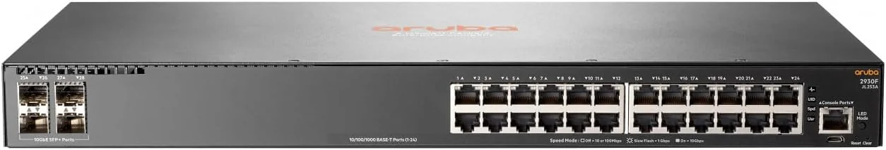 Switch HPE Aruba 2930F 24G 4 portas SFP+ - Imagem 1