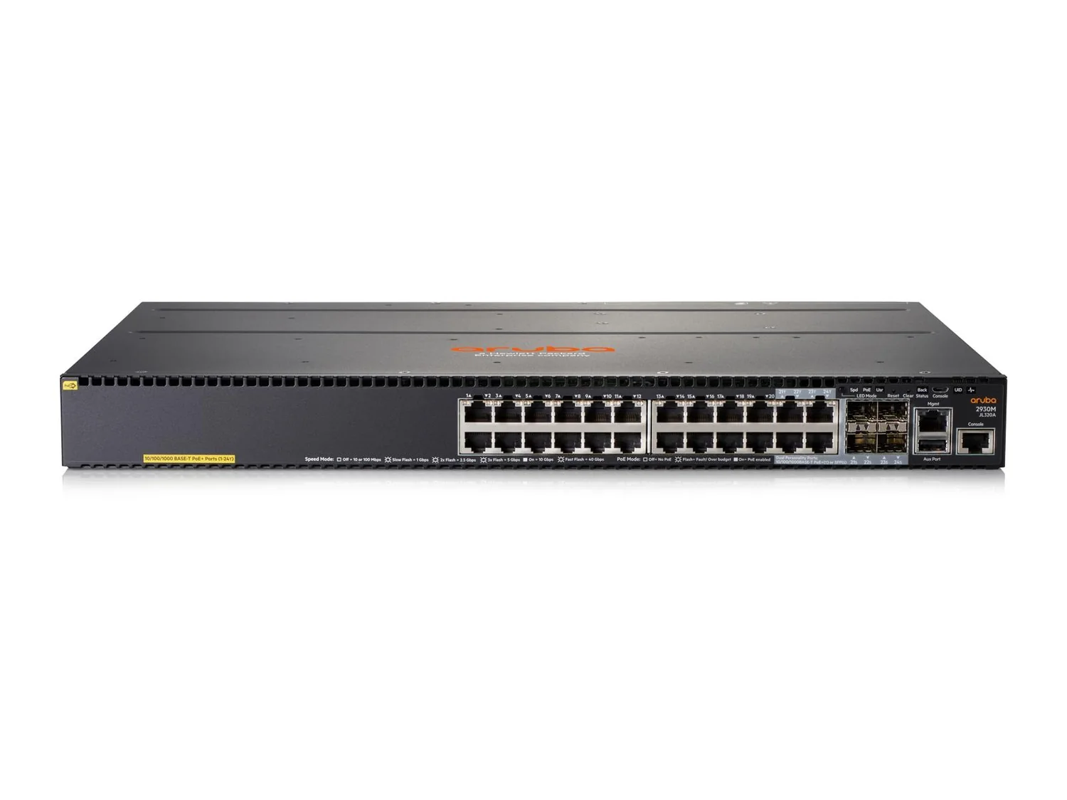 Switch HPE Aruba 2930M 24G PoE+ com 1 slot modular - Imagem 1