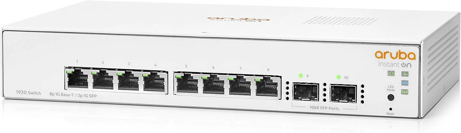 Switch HPE Aruba Instant On 1930 8G 2SFP 8 Portas Gigabit - Imagem 3