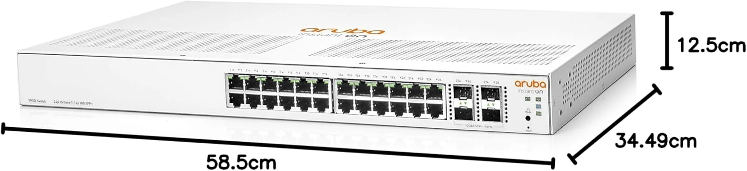 Switch HPE Aruba Instant On 1930 24G 4SFP+ gerido L2+ uplinks 10G - Imagem 6